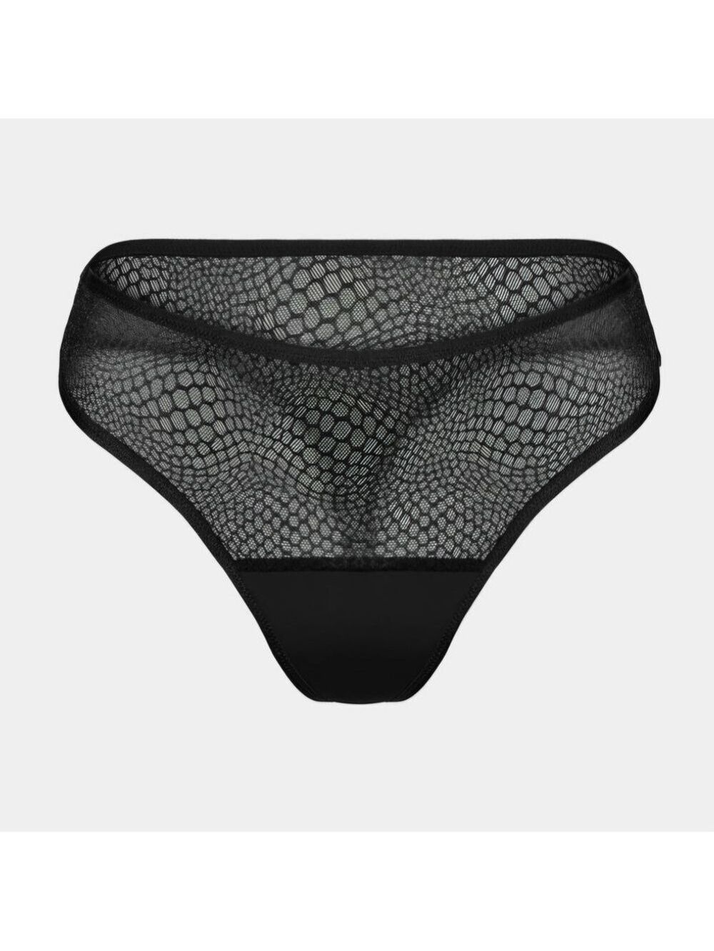 Knix Black Lace Thong NWT Essential Gossamer Seamless Size Small
